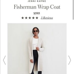NWT Jenni Kayne Fisherman Wrap Coat